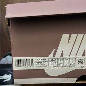 Nike Air Jordan 1 Retro High OG inMauve  and White 😈🔥🔥🔥
